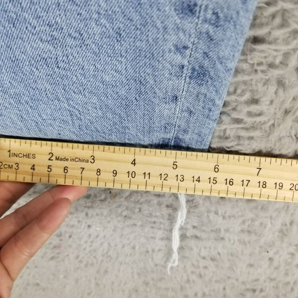 Agolde Jeans Womens 32 Medium Wash Stretch High Rise Button Fly Straight - Picture 8 of 16